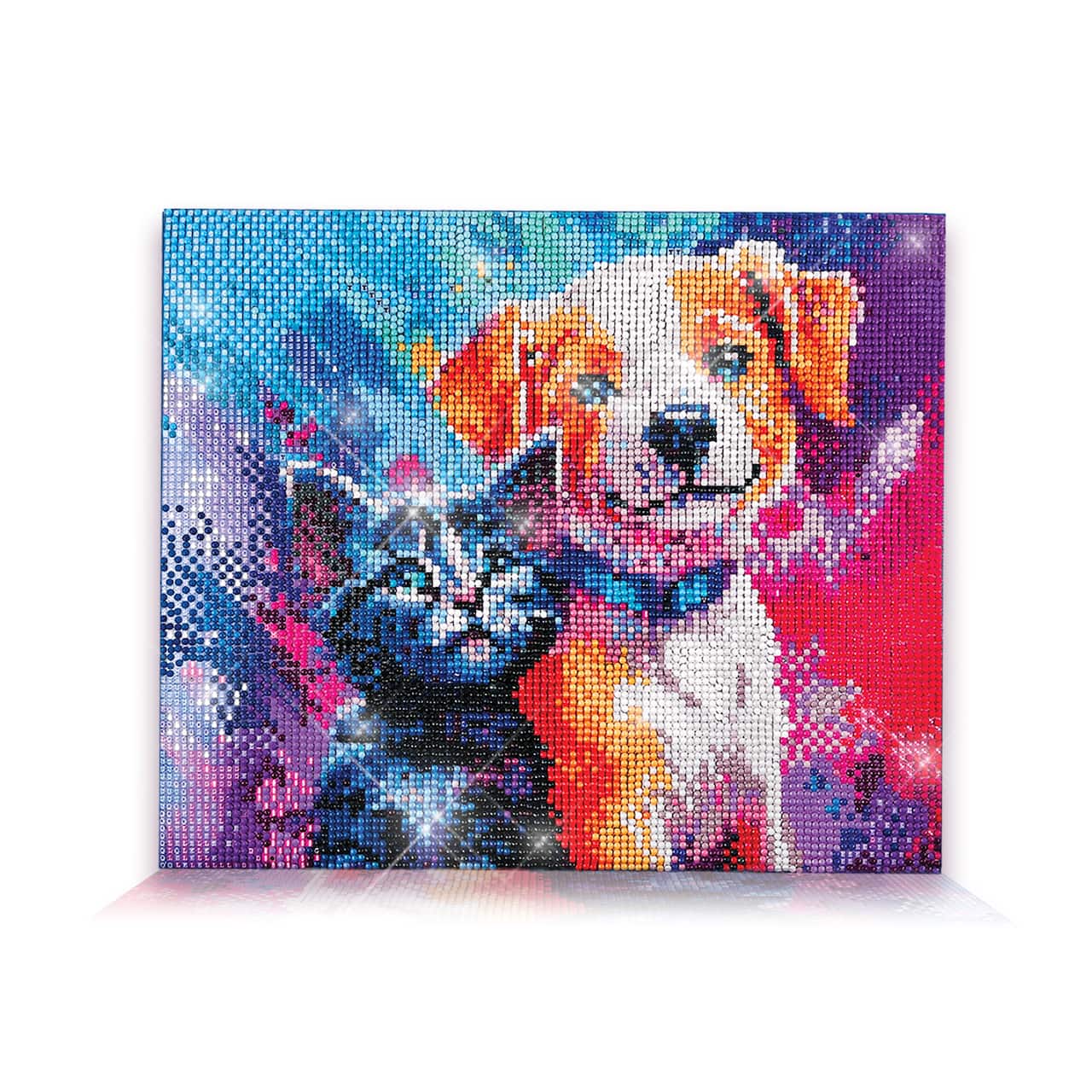 ArtSkills® Brilliant Art Puppy & Kitten Stretched Canvas Diamond Painting Kit